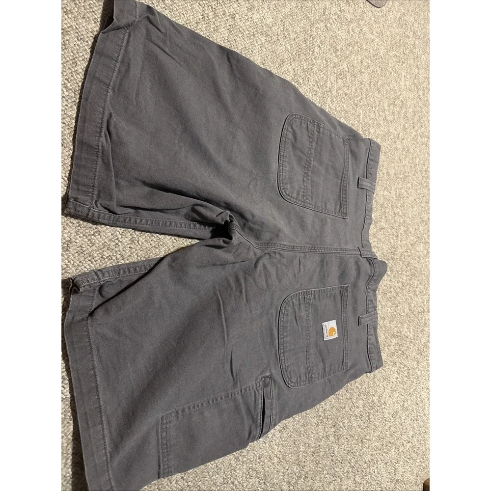 Carhartt Force Relaxed Fit Twill 5 Pocket Gray Work Shorts Size 38